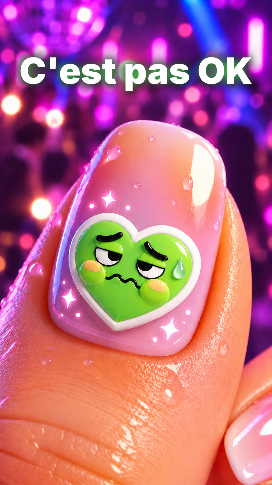 GHB Detection Nail Sticker